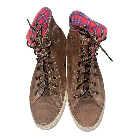 Converse All Star Chuck Taylor Leather High Tops Unisex Mens Size 8 Women-10 - Picture 3 of 7